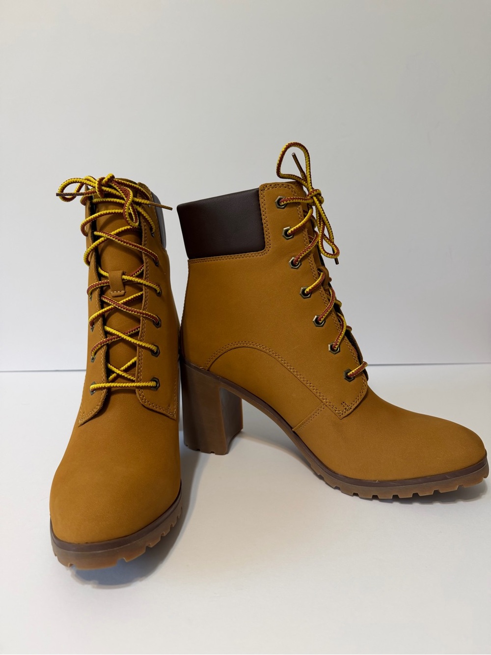 NEW Timberland Women Allington mid Brown Leather Ankle Boot OrthoLite US10 Wheat - Picture 11 of 14